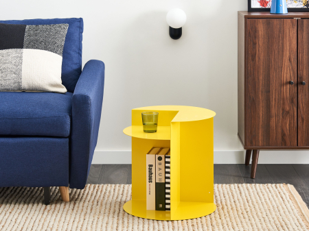 Mese - Masă laterală TAGGART Metal Galben