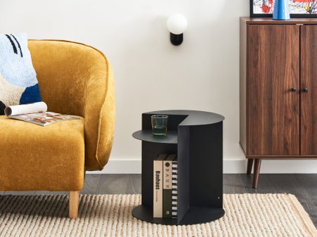 Mese - Masă laterală TAGGART Metal Negru