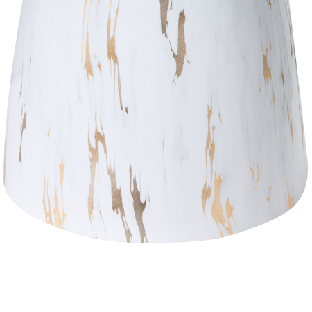 Masă laterală WABBY Sticlă securizată Alb marmură [4]