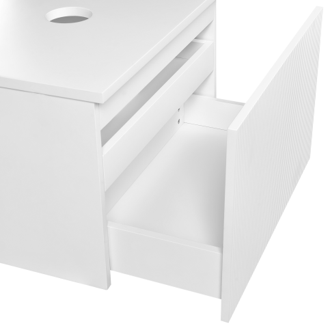 Wall Mounted Washbasin Cover ALZIRA 60 cm White [7]