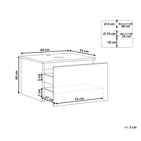 Wall Mounted Washbasin Cover ALZIRA 60 cm White [2]