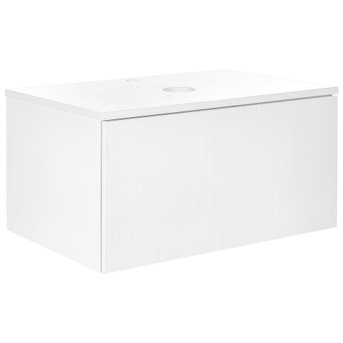 Wall-mounted washbasin cover ALZIRA 80 cm White [1]