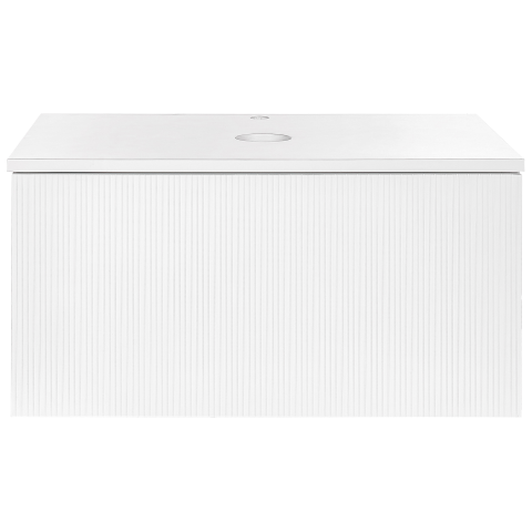 Wall-mounted washbasin cover ALZIRA 80 cm White [3]