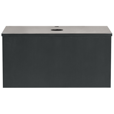 ALZIRA wall-mounted washbasin cover 80 cm Black [3]