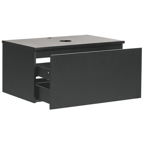 ALZIRA wall-mounted washbasin cover 80 cm Black [4]