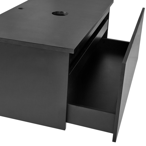 ALZIRA wall-mounted washbasin cover 80 cm Black [7]