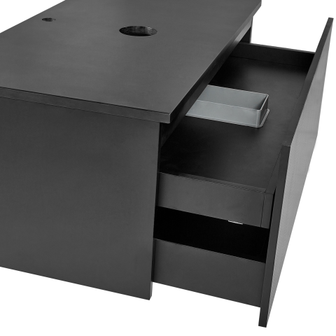 ALZIRA wall-mounted washbasin cover 80 cm Black [6]