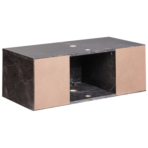 Mască pentru lavoar de perete CASCAVEL 80 cm Negru marmură [5]