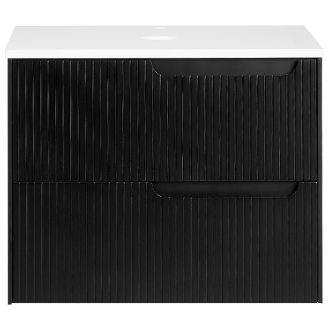 Wall-mounted washbasin cover QUINTELA 60 cm Black [4]