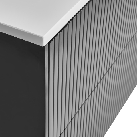 Mască pentru lavoar de perete QUINTELA 60 cm Negru [8]