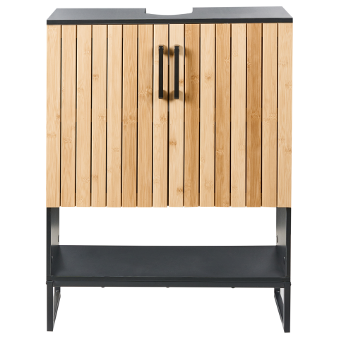 Mască pentru lavoar MISCANTI Lemn de bambus 60 cm Maro deschis [4]