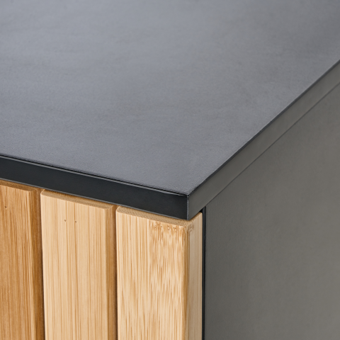 Mască pentru lavoar MISCANTI Lemn de bambus 60 cm Maro deschis [6]