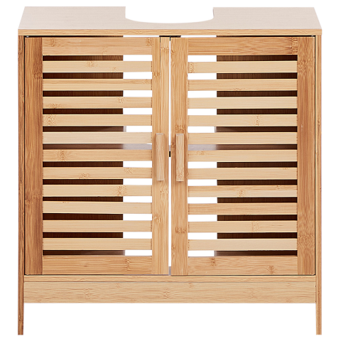 Washbasin cover MISSOULA Bamboo wood 60 cm Light brown [4]