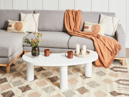 Mese - Măsuță de cafea AUBURN Alb