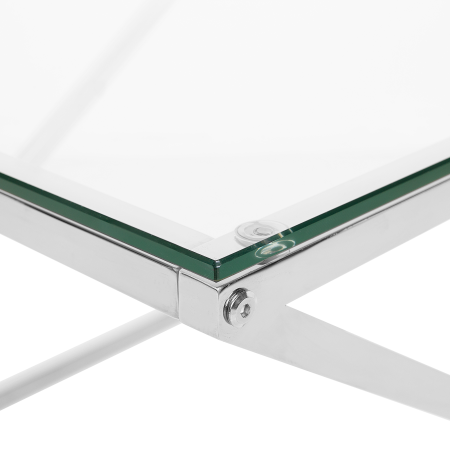 Măsuță de cafea BEVERLY Sticlă Argintiu [4]