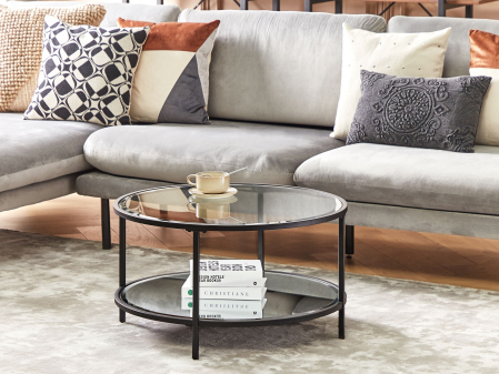 Tables - Coffee table BIRNEY Tempered glass Black