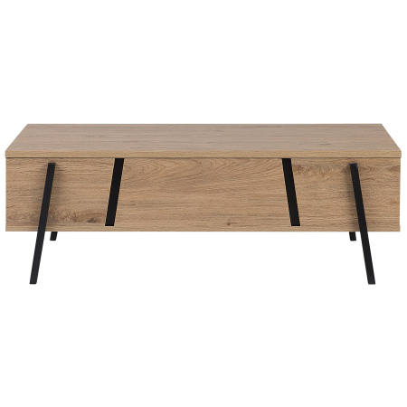BLACKPOOL coffee table Brown/Black with storage [3]