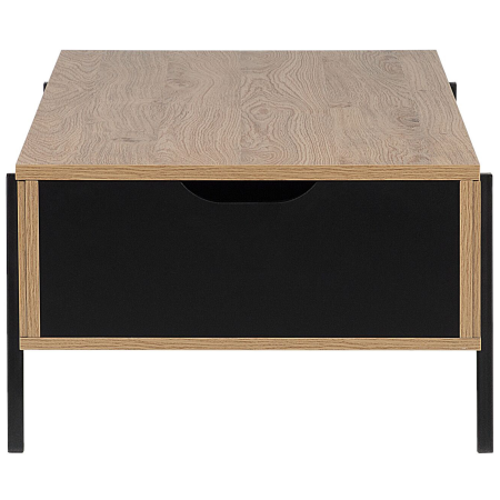 BLACKPOOL coffee table Brown/Black with storage [4]