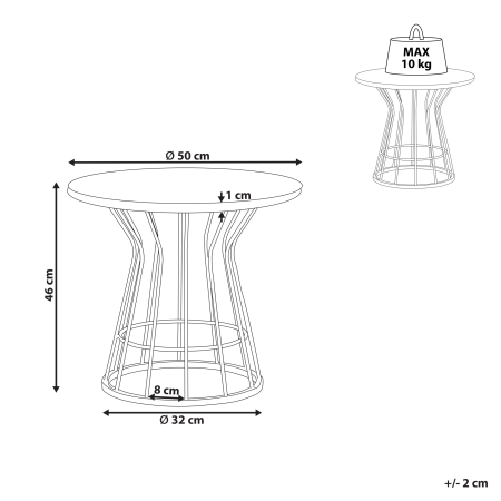 Coffee table CONCAN Marble White [2]