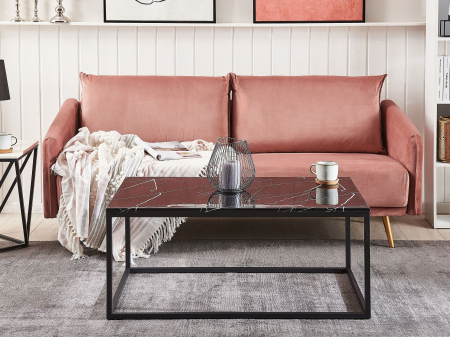 Mese - Măsuță de cafea DELANO Negru marmură