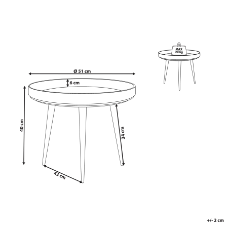 Măsuță de cafea EDNA Maro [2]