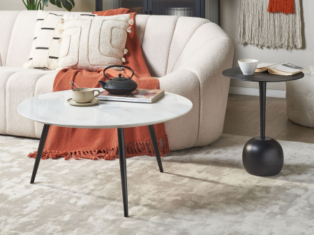 Masă de cafea - EFFIE Coffee Table White Marble