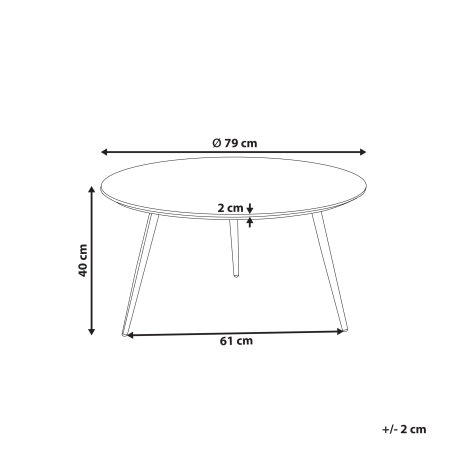Coffee table EFFIE Concrete effect [2]