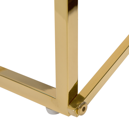 EMPORIA coffee table Tempered glass White/Gold [5]