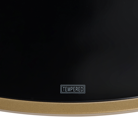 Coffee table FLORENCE Glass Black/Gold [4]
