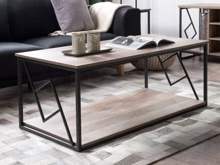 Masă de cafea - Măsuță de cafea FORRES Maro/Negru