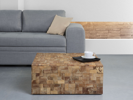 Masă de cafea - Coffee table GAMBO Teak wood Brown