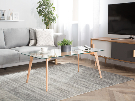 Mese - Măsuță de cafea HUDSON Sticlă Transparent