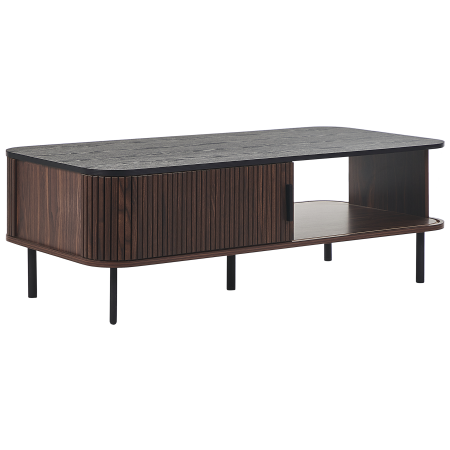 JOSE Coffee Table Dark Brown with Storage [1]