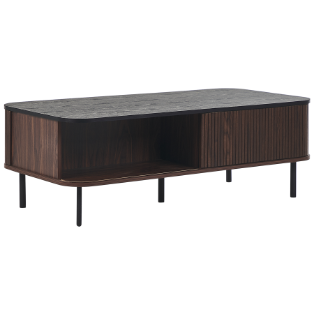 JOSE Coffee Table Dark Brown with Storage [4]