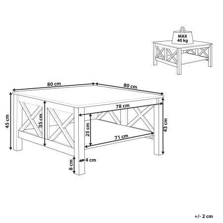 Măsuță de cafea LOTTA Alb [2]