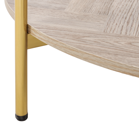 Măsuță de cafea LOVELL Sticlă securizată Auriu [4]