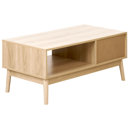 Măsuță de cafea LYNWOOD Maro deschis cu depozitare [5]