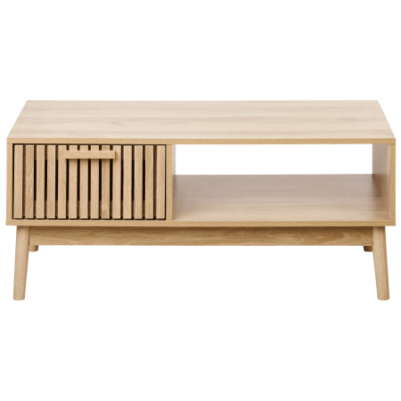 Măsuță de cafea LYNWOOD Maro deschis cu depozitare [3]