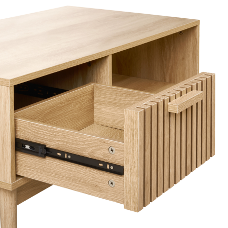 Măsuță de cafea LYNWOOD Maro deschis cu depozitare [6]