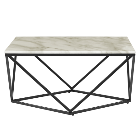 Coffee table MALIBU White marble [1]