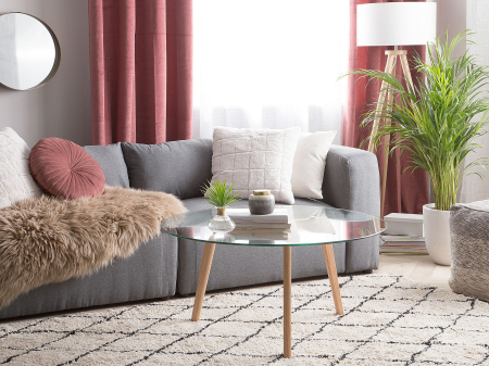 Masă de cafea - Coffee table MINNESOTA Glass Transparent