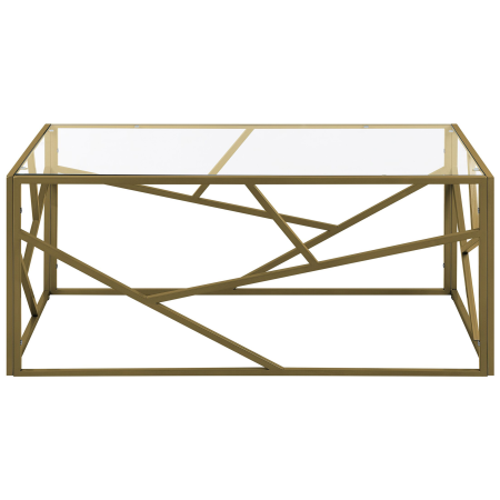 Măsuță de cafea ORLAND Sticlă Auriu [3]