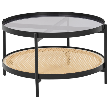 RENO coffee table Tempered glass Black [1]