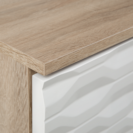 Coffee table SWANSEA Light brown with storage [7]