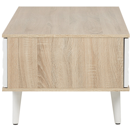 Coffee table SWANSEA Light brown with storage [6]