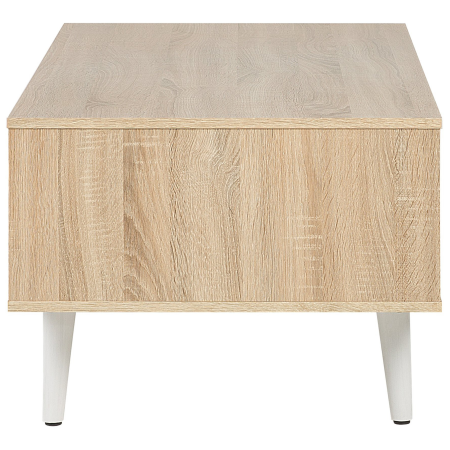 Coffee table SWANSEA Light brown with storage [5]