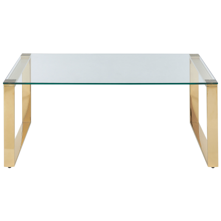 Coffee table TILON Tempered glass Gold [3]