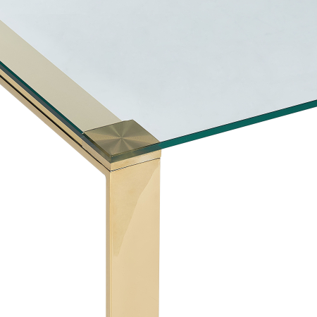 Coffee table TILON Tempered glass Gold [4]