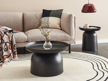 Masă de cafea - Măsuță de cafea TORRENS Metal Negru