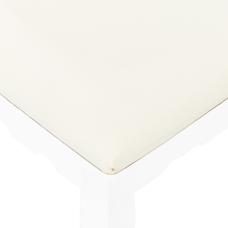 Masuță de machiaj cu oglindă și taburet AMOUR Alb [7]